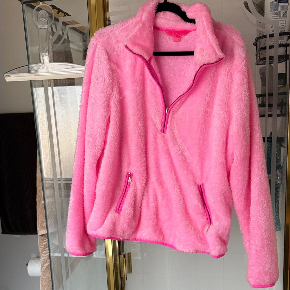 Lilly Pulitzer Pink Fleece Sweatshirt